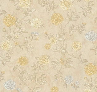 Zambaiti Parati Satin Flowers IV Z66803 для кухни для спальни для гостиной для загородного дома для комнаты бежевый