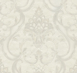Emiliana Parati Королевский Дамаск (Damasco Reale) 73404 для спальни для гостиной для кабинета для загородного дома для комнаты белый