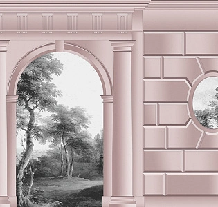 CO.DE Co.De 01 винил на флизелине C1802 RB для спальни для гостиной для кабинета для загородного дома для комнаты бежевый розовый