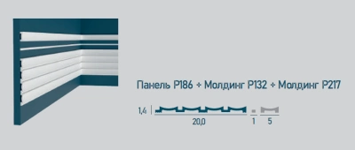 Стеновая панель P186-2800