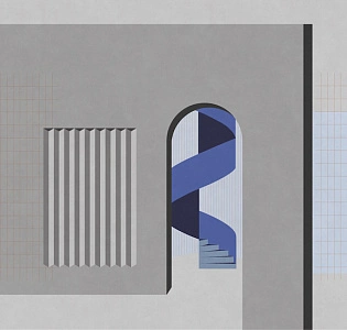 CO.DE Co.De 01 винил на флизелине B7102 RB для кабинета для комнаты серый светло-серый