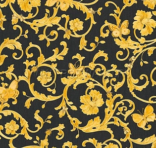 34325-2 A.S. Creation Versace III 34325-2 для кухни для спальни для гостиной для загородного дома для комнаты черный золотой
