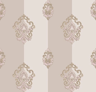 Parato Glamour 4624 для спальни для гостиной для кабинета для загородного дома для комнаты бежевый розовый
