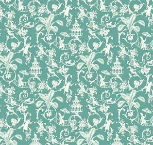York Waverly Small Prints WP2410 для спальни для гостиной для загородного дома для комнаты зеленый