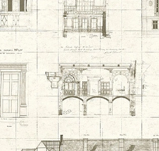 Paper Partnership University of Oxford Archives II WP0090704 для кабинета для комнаты бежевый