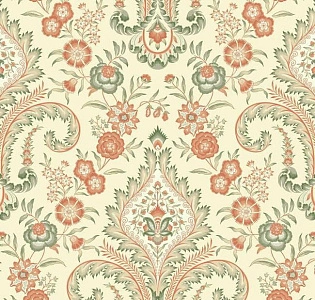 York Williamsburg  WM2552 для спальни для гостиной для загородного дома для комнаты бежевый