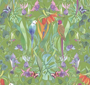 D0022 R2Z CO.DE Fabula D0022 R2Z для спальни для гостиной для загородного дома для комнаты зеленый