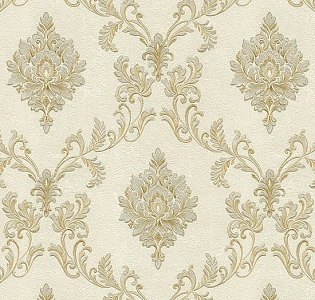 Emiliana Parati Королевский Дамаск (Damasco Reale) 73426 для спальни для гостиной для кабинета для загородного дома для комнаты кремовый