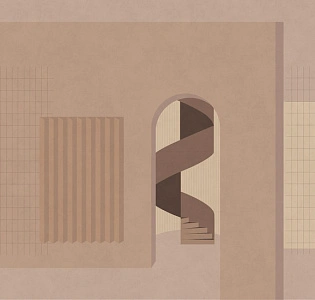 CO.DE Co.De 01 винил на флизелине B7103 RB для кабинета для комнаты бежевый