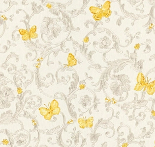 34325-3 A.S. Creation Versace Best 34325-3 для спальни для гостиной для коридора для загородного дома для комнаты бежевый белый светло-серый желтый