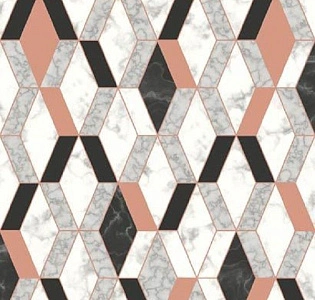 Ugepa Hexagone L63805 для кухни для спальни для гостиной для загородного дома для комнаты черно-белый розовый