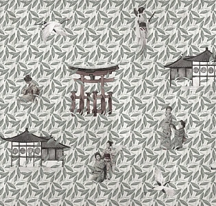 CO.DE  Co.De 01 шёлк на флизелине F0304 RX для спальни для гостиной для загородного дома для комнаты серый светло-серый