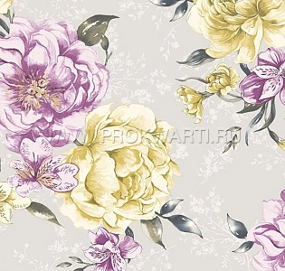 Holden Decor The Enchanted Garden 98861 для спальни для гостиной для загородного дома для комнаты сиреневый