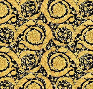 93583-4 A.S. Creation Versace III 93583-4 для кухни для спальни для гостиной для загородного дома для комнаты черный золотой