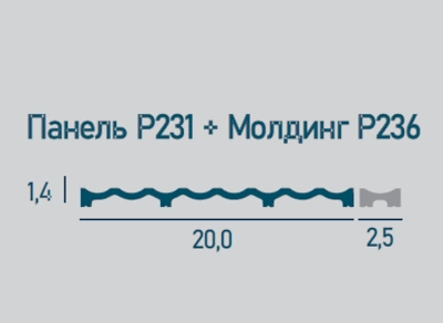 Стеновая панель P231-2800