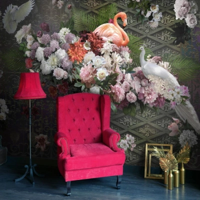 Фреска из декоративной штукатурки на флизелиновой основе