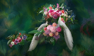 Фреска из декоративной штукатурки на флизелиновой основе