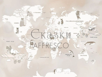 Фреска из декоративной штукатурки на флизелиновой основе