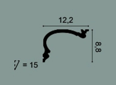 Карниз C341F гибкий