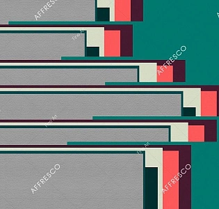 Affresco Fine Art RE838-COL2 для кабинета для комнаты для прихожей серый зеленый разноцветный