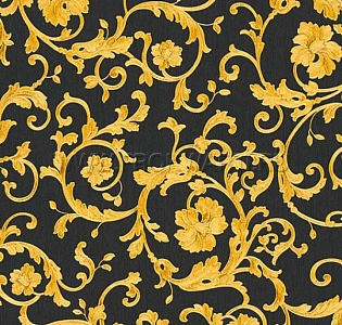34326-2 A.S. Creation Versace III 34326-2 для кухни для спальни для гостиной для загородного дома для комнаты черный желтый