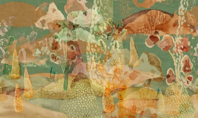 C6403 RX Панно из шёлка на флизелиновой основе (80% шёлк + 20% полиэстер) 220 гр./кв.м. Изготовление панно осуществляется по индивидуальным размерам после согласования макета (возможно внесение индивидуальных графических изменений). По запросу предоставляется пробный образец (цветопроба)