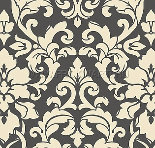 Aura Stripes & Damasks SD36118 для спальни для гостиной для кабинета для загородного дома для комнаты черно-белый
