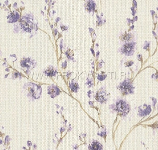 Grandeco Fiore FO3303 для кухни для спальни для гостиной для загородного дома для комнаты сиреневый