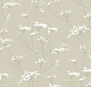 York Candice Olson Botanical Dreams NA0599 для спальни для гостиной для загородного дома для комнаты бежевый белый