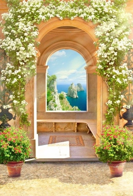 4945 Фреска из декоративной штукатурки на флизелиновой основе