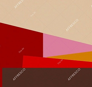 Affresco Fine Art RE837-COL1 для кабинета для комнаты для прихожей бежевый красный разноцветный