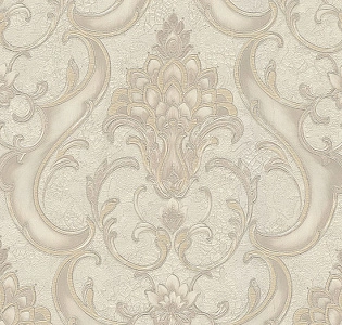 Emiliana Parati Королевский Дамаск (Damasco Reale) 73406 для спальни для гостиной для кабинета для загородного дома для комнаты бежевый кремовый