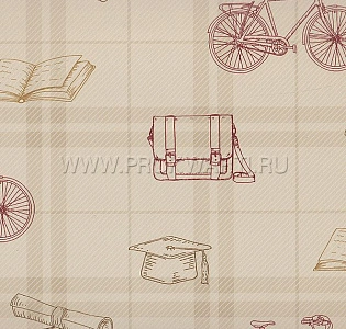 Paper Partnership University Of Oxford Archves I IWB00815 для кабинета для загородного дома бордовый