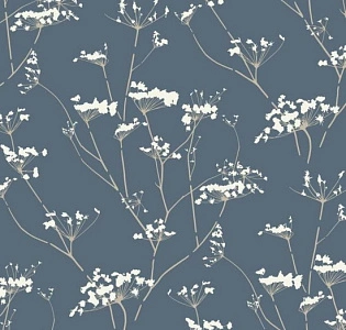 York Candice Olson Botanical Dreams NA0600 для спальни для гостиной для загородного дома для комнаты белый голубой