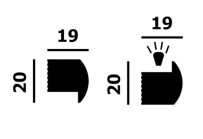 Молдинг P197, можно использовать для скрытой подсветки
