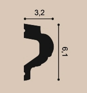 Молдинг P3020F гибкий