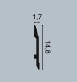 Плинтус SX104F гибкий