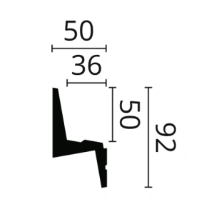Карниз IL6, можно использовать для скрытой подсветки