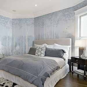 Affresco Vesna AB135-COL4 для спальни для гостиной для загородного дома для комнаты светло-серый сиреневый голубой