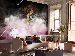 Affresco Fine Art RE895-COL1 для спальни для гостиной для загородного дома для комнаты черный розовый