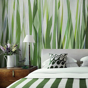 Affresco New Art RE156-COL1 для спальни для гостиной для кабинета для загородного дома для комнаты для прихожей светло-серый зеленый