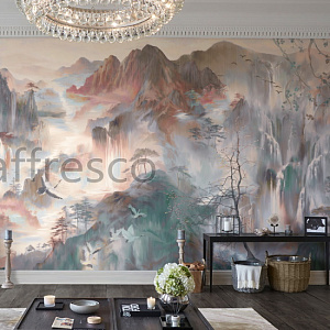 Affresco Exclusive AB301-COL4 для спальни для гостиной для загородного дома для комнаты светло-серый коричневый розовый