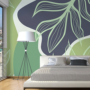 Affresco Fantasy AF2160-COL3 для спальни для гостиной для загородного дома для комнаты синий зеленый оливковый