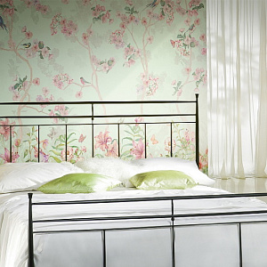 Affresco Dream Forest AB50-COL2 для спальни для гостиной для загородного дома для комнаты розовый зеленый мятный