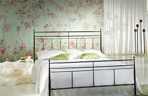 Affresco Botanika aff 723 vel 480 для спальни для гостиной для загородного дома для комнаты розовый мятный