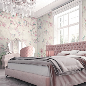 Affresco Dream Forest AB50-COL3 для спальни для гостиной для загородного дома для комнаты розовый сиреневый зеленый