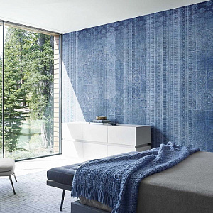 Affresco New Art RE170-COL1 для спальни для гостиной для кабинета для загородного дома для комнаты для прихожей синий голубой
