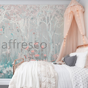 Affresco Exclusive AB325-COL2 для спальни для гостиной для загородного дома для комнаты серый розовый сиреневый бирюзовый
