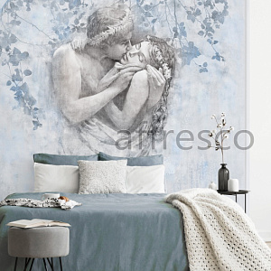 Affresco Exclusive AB303-COL4 для спальни для гостиной для загородного дома для комнаты светло-серый голубой